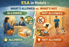 ESA in Hotels: What’s Allowed vs. What’s Not