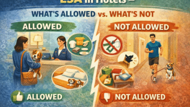 ESA in Hotels: What’s Allowed vs. What’s Not